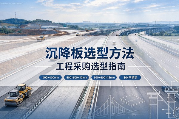 瓦房店沉降板选择方法