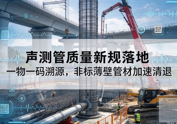 瓦房店声测管质量新规落地，一物一码溯源，非标薄壁管材加速清退